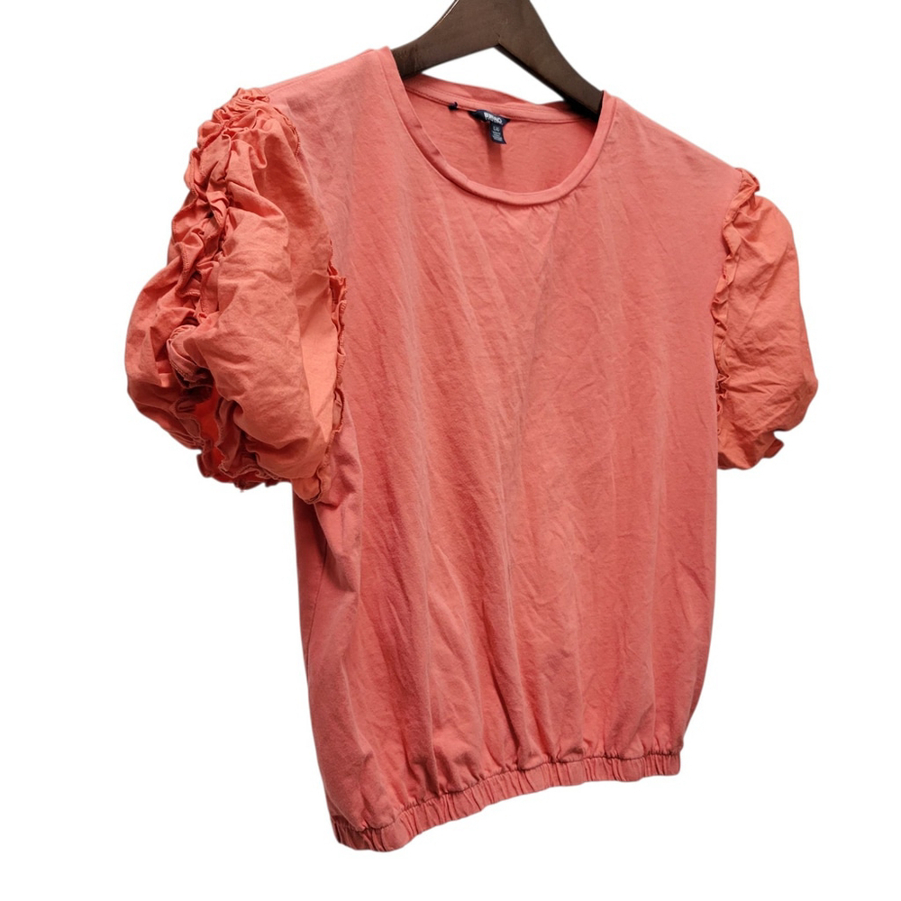 Buffalo David Bitton Women's Puff Short Sleeves Blouse Large - Picture 3 of 9